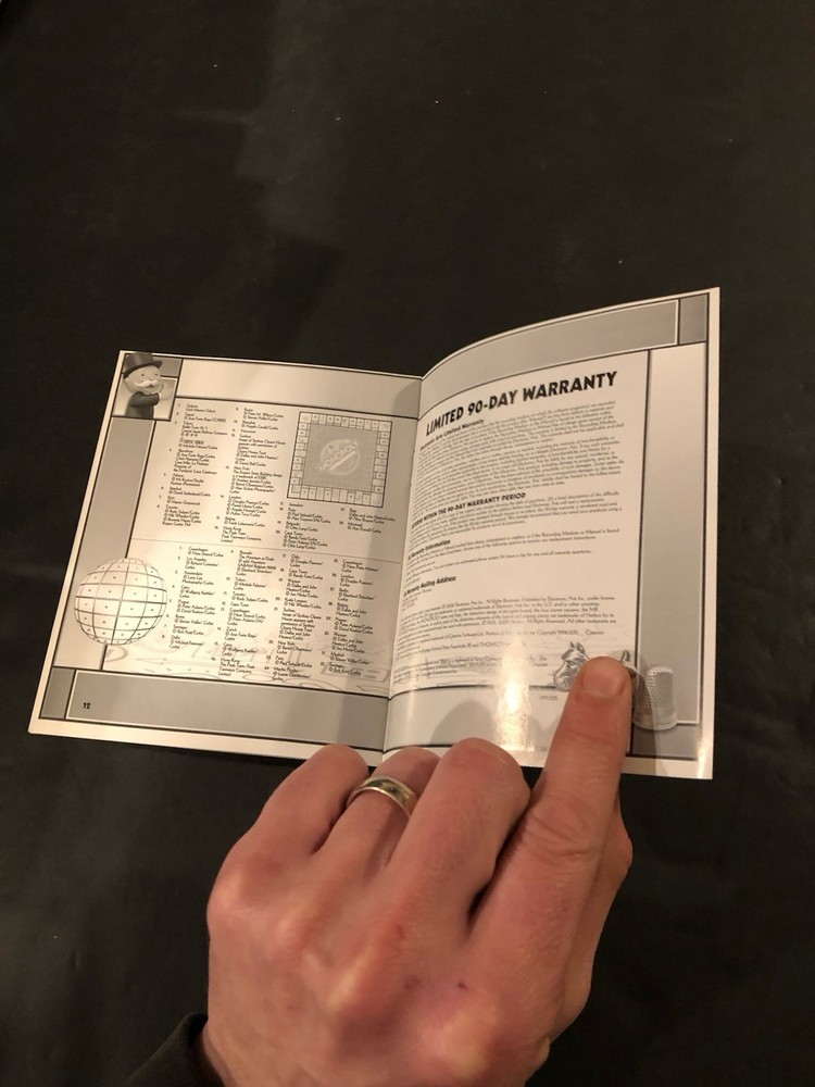 Monopoly ps3 Manual Only