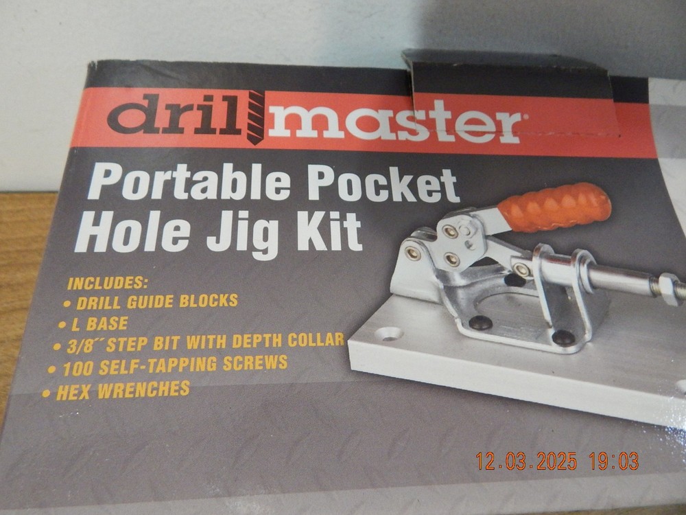 DRILL MASTER Portable Pocket Hole Jig No. 96264