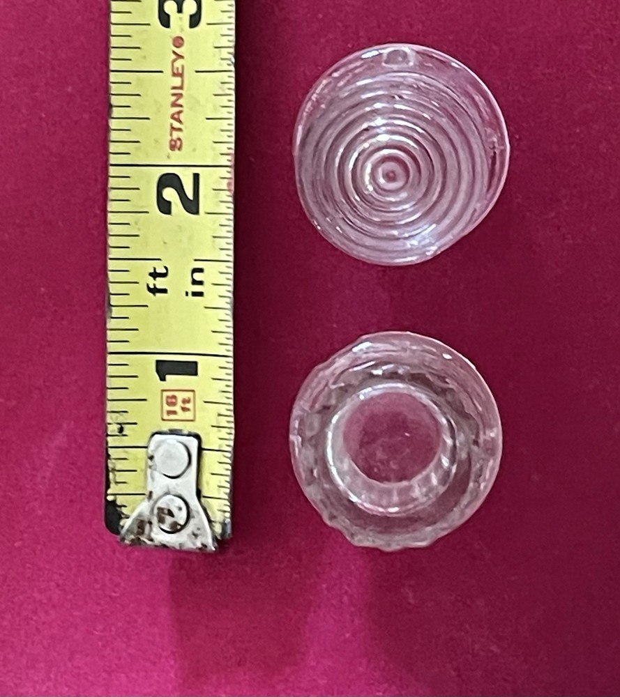 (2) Percolator Coffee Pot Glass Knobs - Knob Lips Lock into Lid - KNOBS ONLY