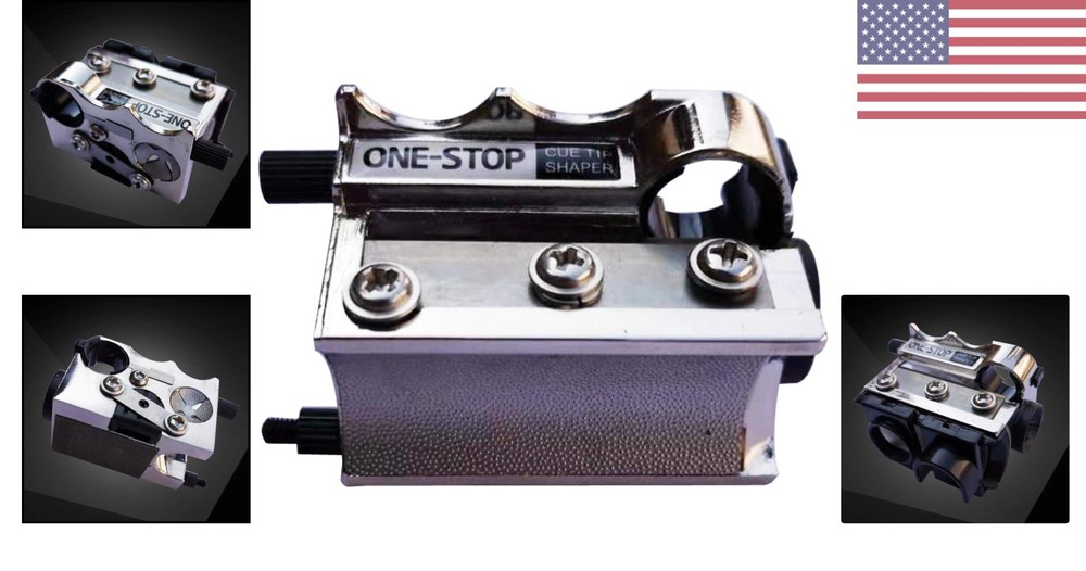 Billiard Cue Tip Shaping Tool - Versatile & Easy Operation with Instructions