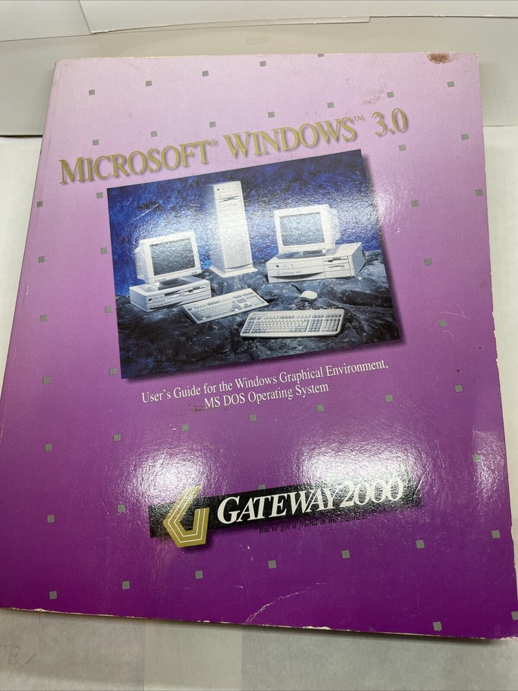 Microsoft Windows 3.0 Users Guide Graphical Environment MS DOS OS