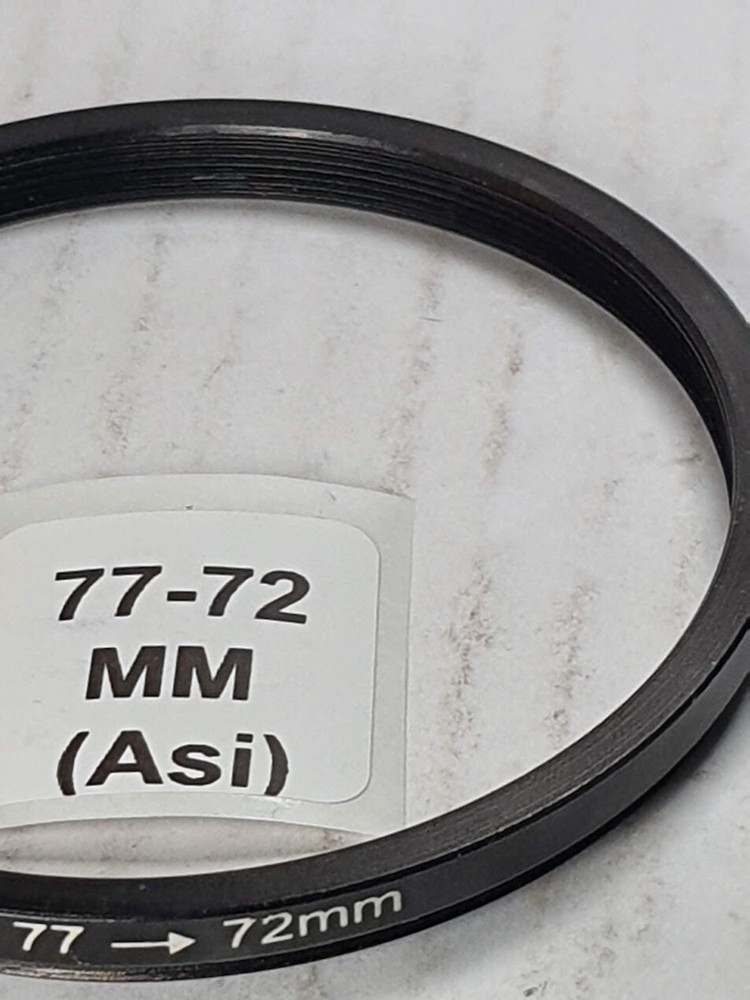 77-72mm Step-Down Metal Lens Filter Adapter Ring 77mm-72mm 77-72 77mm-72 Step