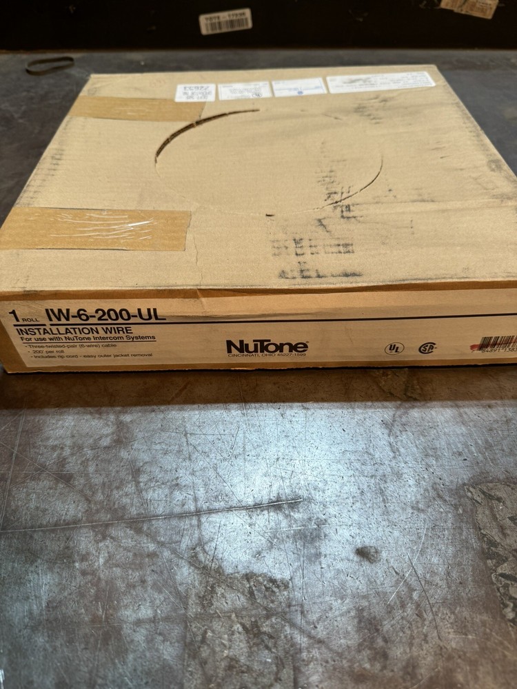 NuTone Intercom Systems IW-6-200-UL 6 Wire Installation Cable 200 Feet Spool