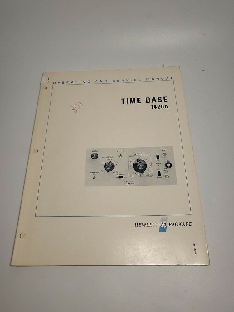 HP 1420A Time Base ~ Operating & Service Manual