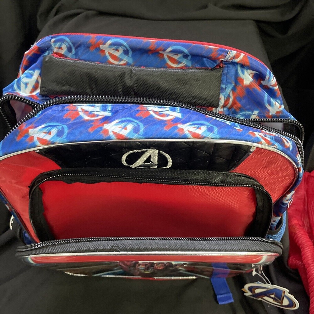 Marvel Avengers Backpack Gauntlet 2 Zip Compartment Side Zip & Water Bottle Pock