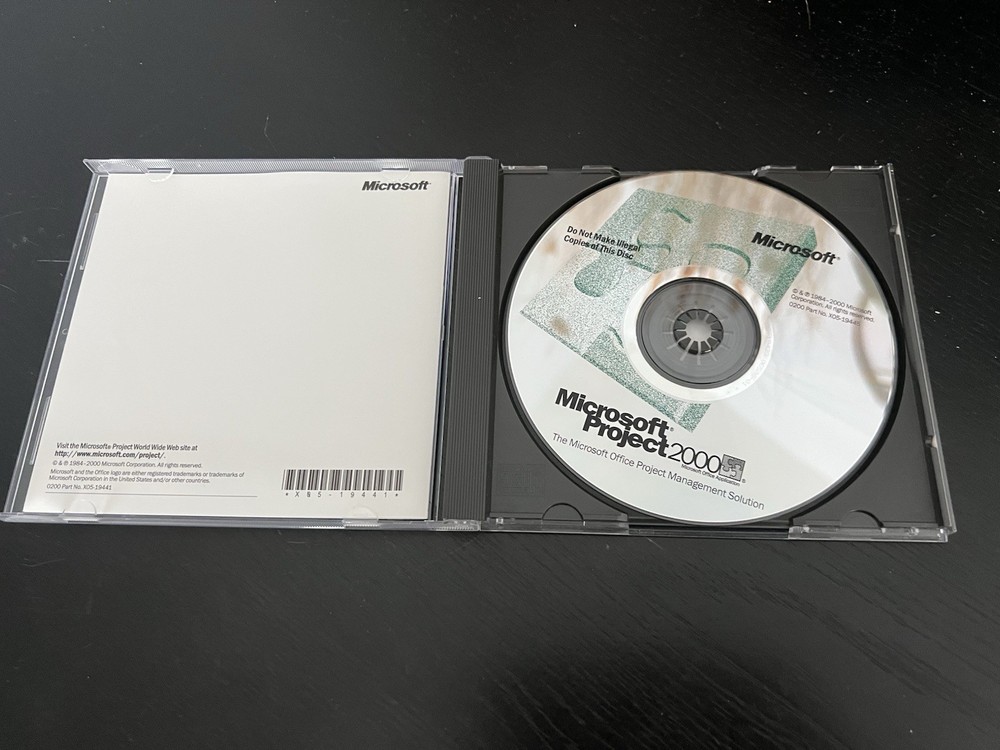 Microsoft Project 2000_ Project Management Solution Software With Product Key