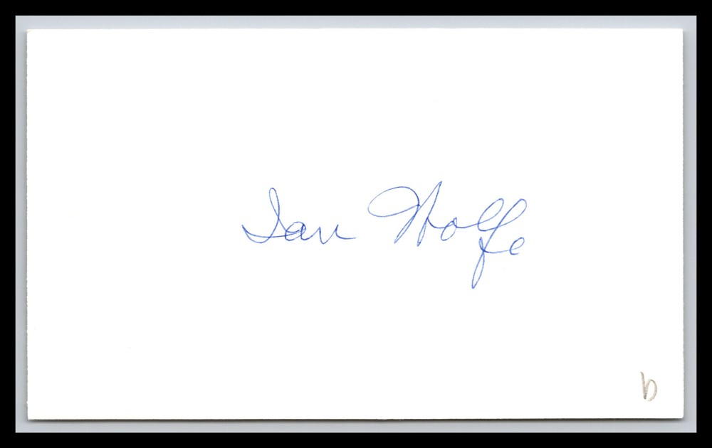 Ian Wolfe - Actor - 3x5 Card - Signed / Autograph (b)