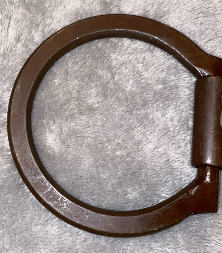 5'' BROWN IRON OFFSET DEE SNAFFLE BIT WITH COPPER INLAY