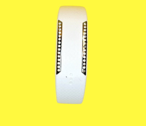 ⚡UNTESTED⚡ WHITE POLAR LOOP CRYSTAL BLUETOOTH 6248A-1E FITNESS ACTIVITY TRACKER⚡