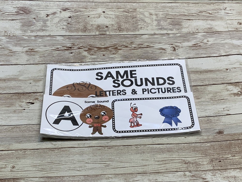 Gingerbread Boy - Themed Learning Centers - Same Sounds Letter & Pictures