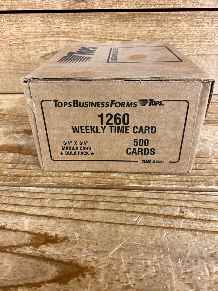 new in box time clock cards