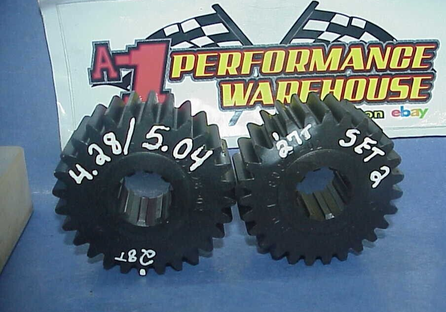 Set #2 Quick Change Rear End 4.28-5.04 Gears 10 Spline & Plastic Case