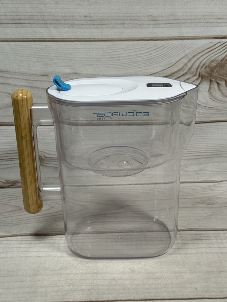 Epic Pure Drinking Water Filter Pitcher BPA Free with Digital Filter Countdown