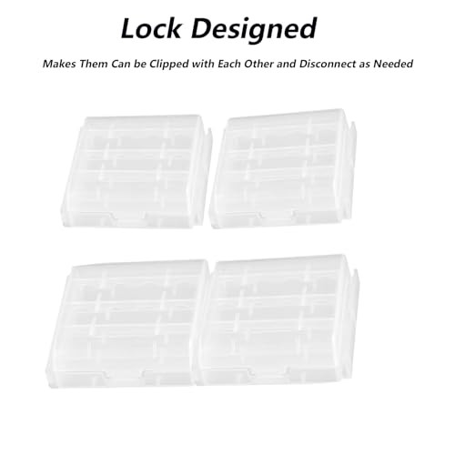 6pcs AAA Battery Storage Case Holder Box AA Battery Storage Case