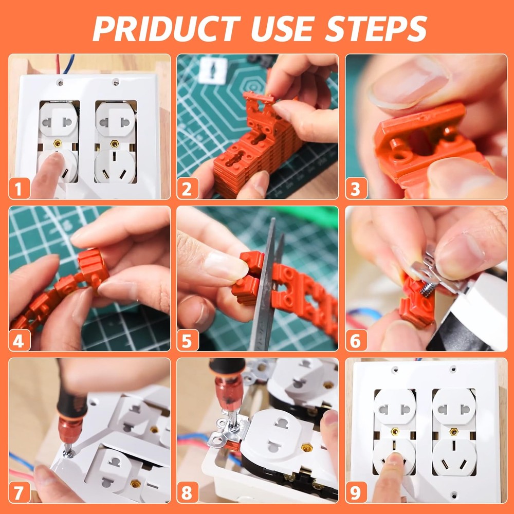 Outlet Spacers for Electrical Box Extender - 60 PCS Outlet Spacer Switch Light