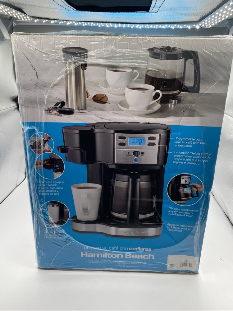 Hamilton Beach 47650 2-way Programable Coffee Maker- Black