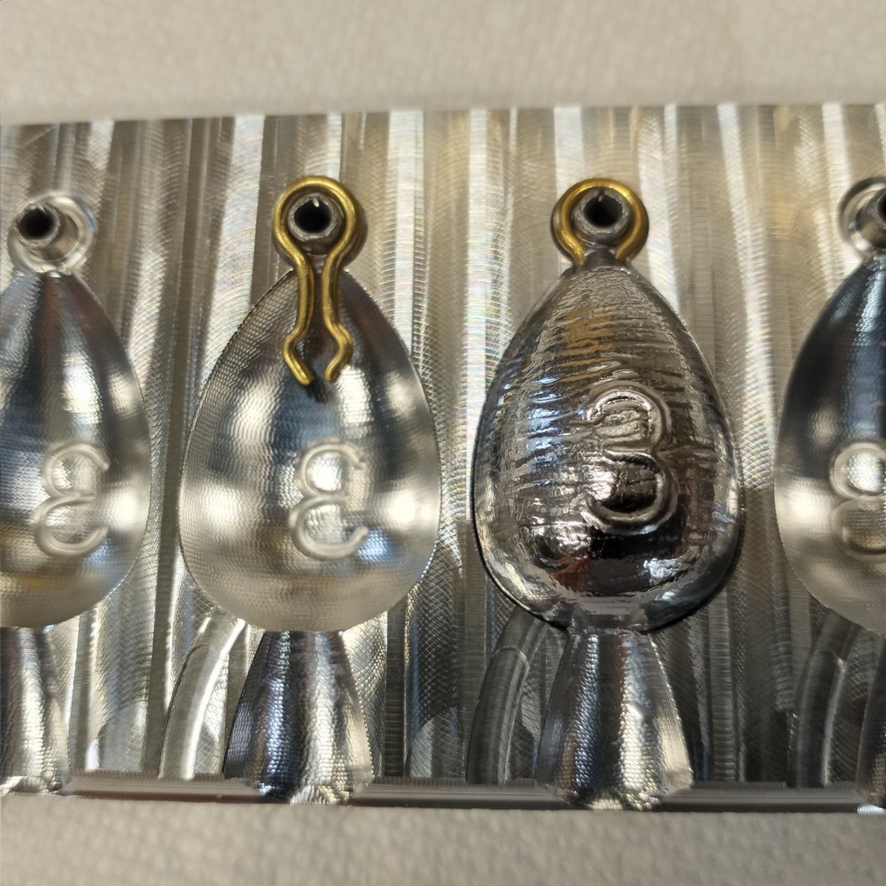 3 oz Bell Sinker Mold - ( Setup for #2 Eyes ) Aluminum CNC