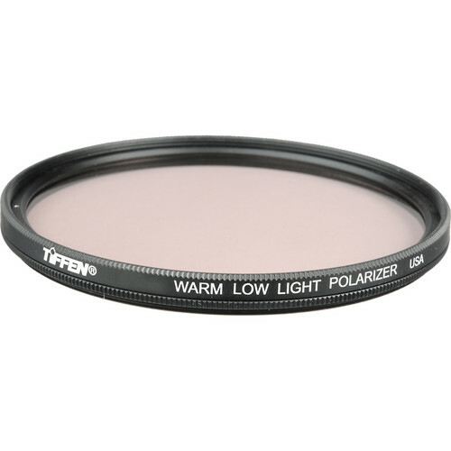 Tiffen 55WLLPOL 55mm Warm Low Light Polarizer Filter - Rotating Filter Mount