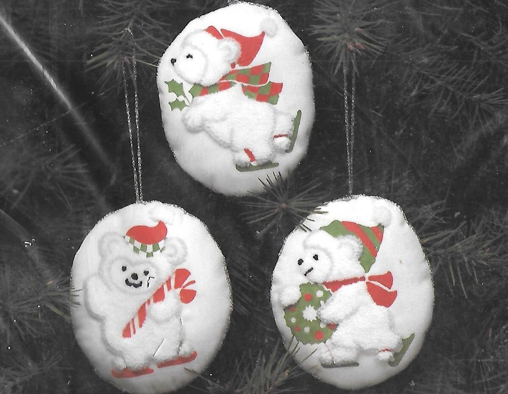 Polar Bear Trio Punch Needle Kit