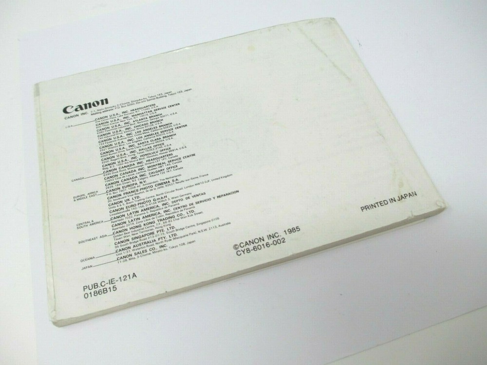 Canon T90 Instruction Manual