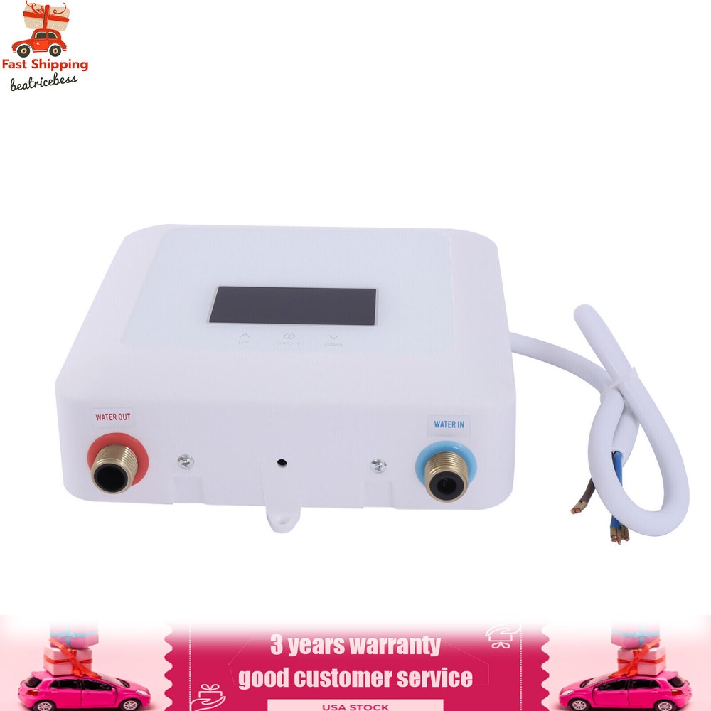 5500W 110V Tankless Hot Water Instant Heater Electric Shower Kitchen Boiler Bath