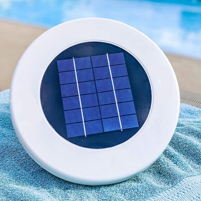 Solar powered copper-ion Pool Ionizer w/ LED Self-cleaning Anode FAST