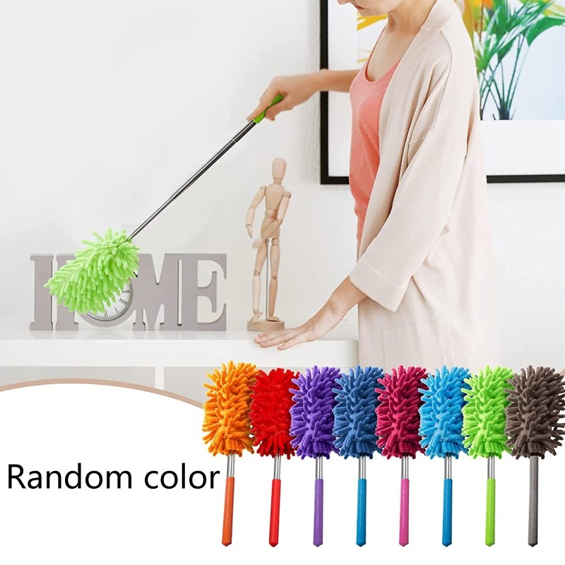 Chenille Duster Brush Extendable Hand Dust Removal Cleaner Anti Dusting Brush