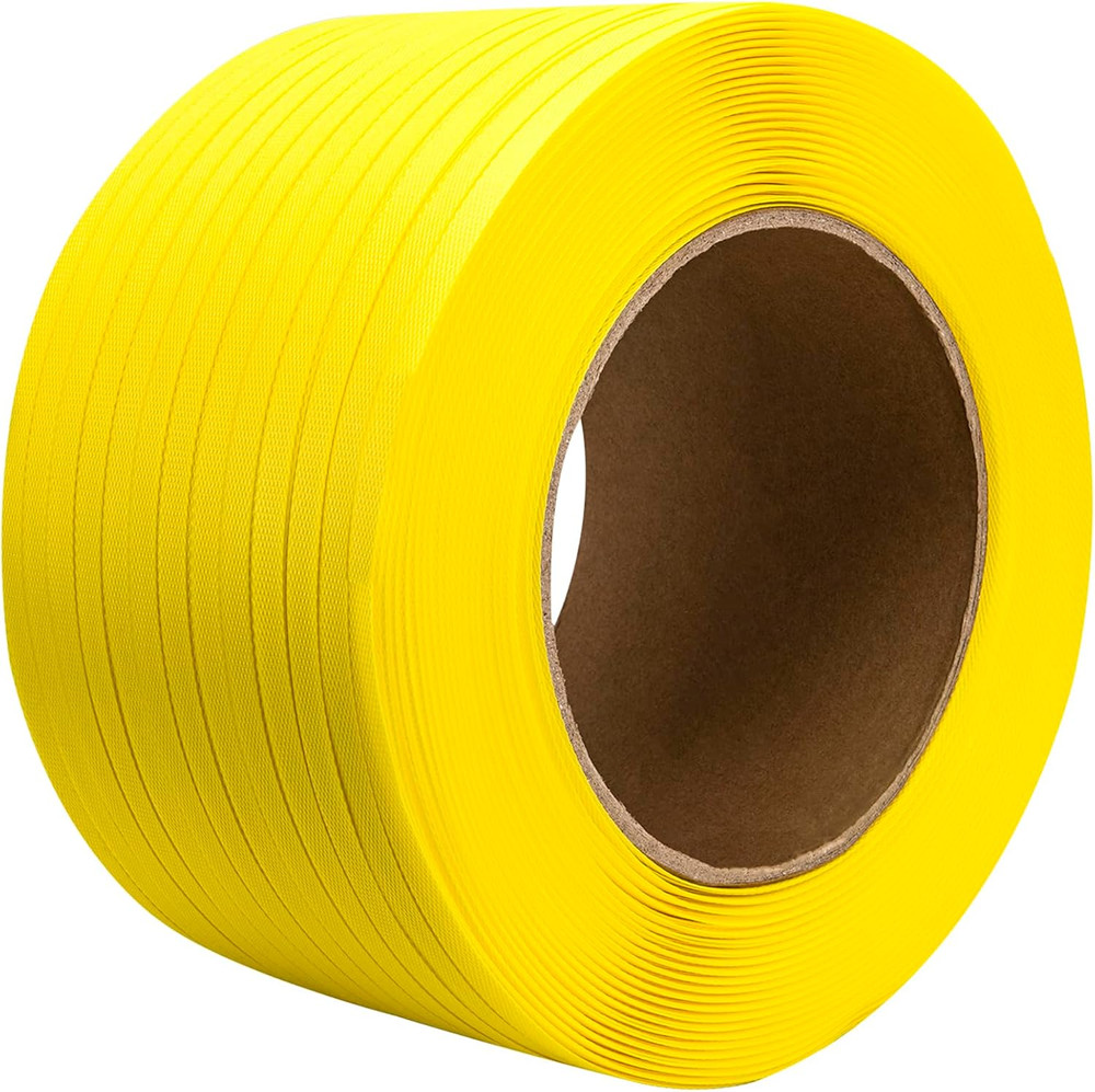 Poly Strapping, Packaging Banding Strap, Pallet Strapping Roll 3280' Yellow