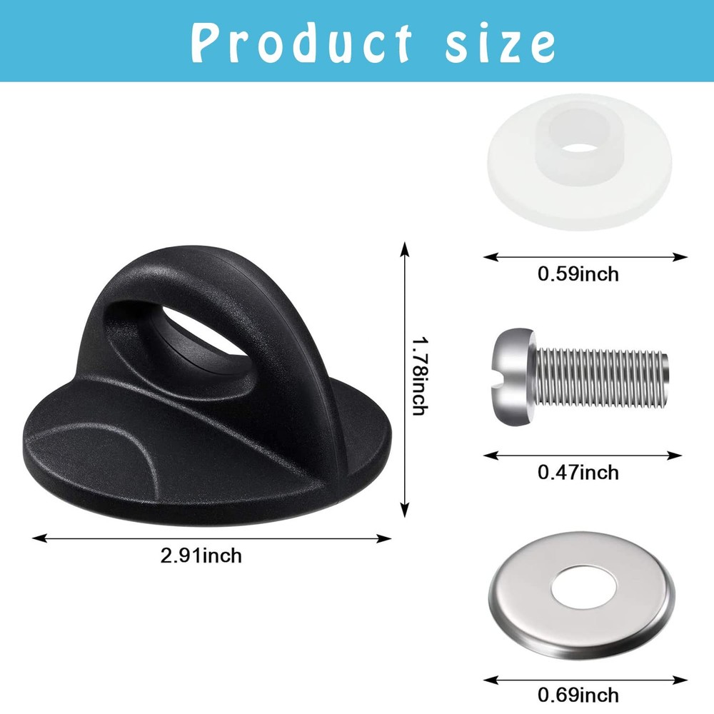 Universal Pot Lid Replacement Knobs Pan Holding 2.5 Inch-1 Pcs, Black