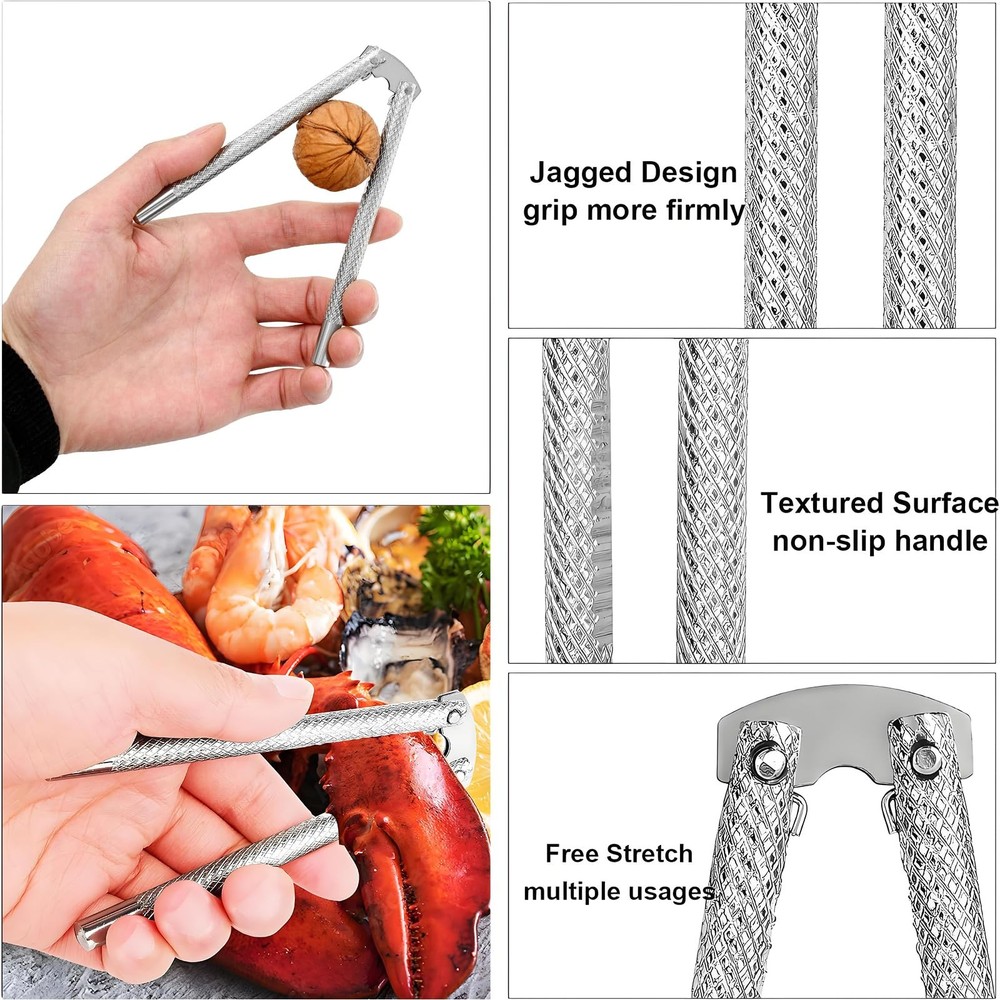 3Pcs Nut Crackers Set Funnel cracker 3pc, 3 pcs walnut