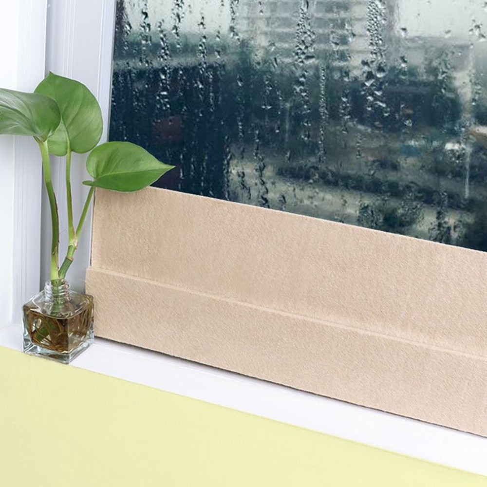 Easily Cuttable Anticondensation Sticker for Windows Brown Felt Design