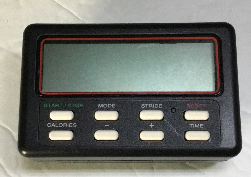Vintage Ultra Step II Electronic Pedometer Precise Distance Calories Burn