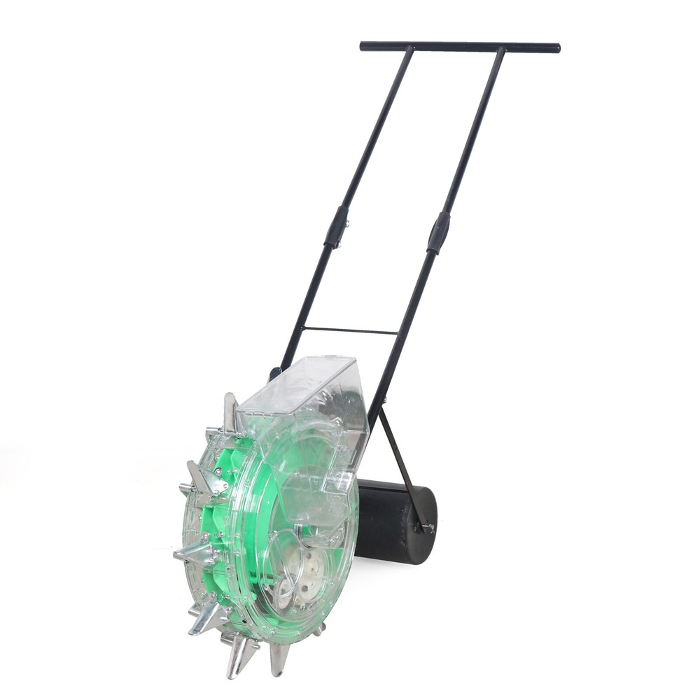 Spreader-Walking Garden Seeder Precision Row Seed Planter Lawn Applicator Tool