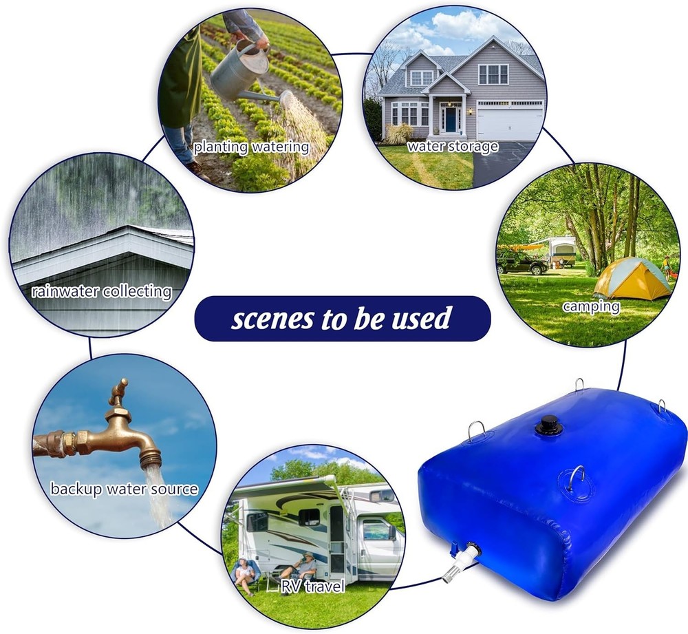 Large Capacity Water Storage Bladder - Camping, Garden