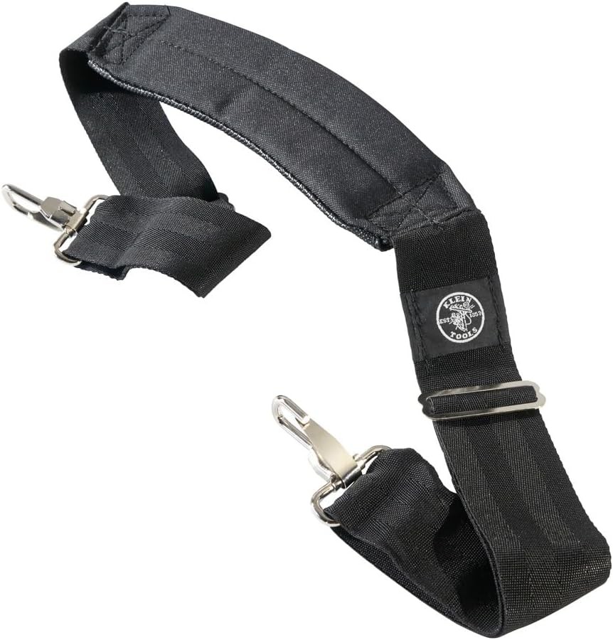 Klein Tools 58889 Padded Adjustable Shoulder Strap, 37 to Small, Black