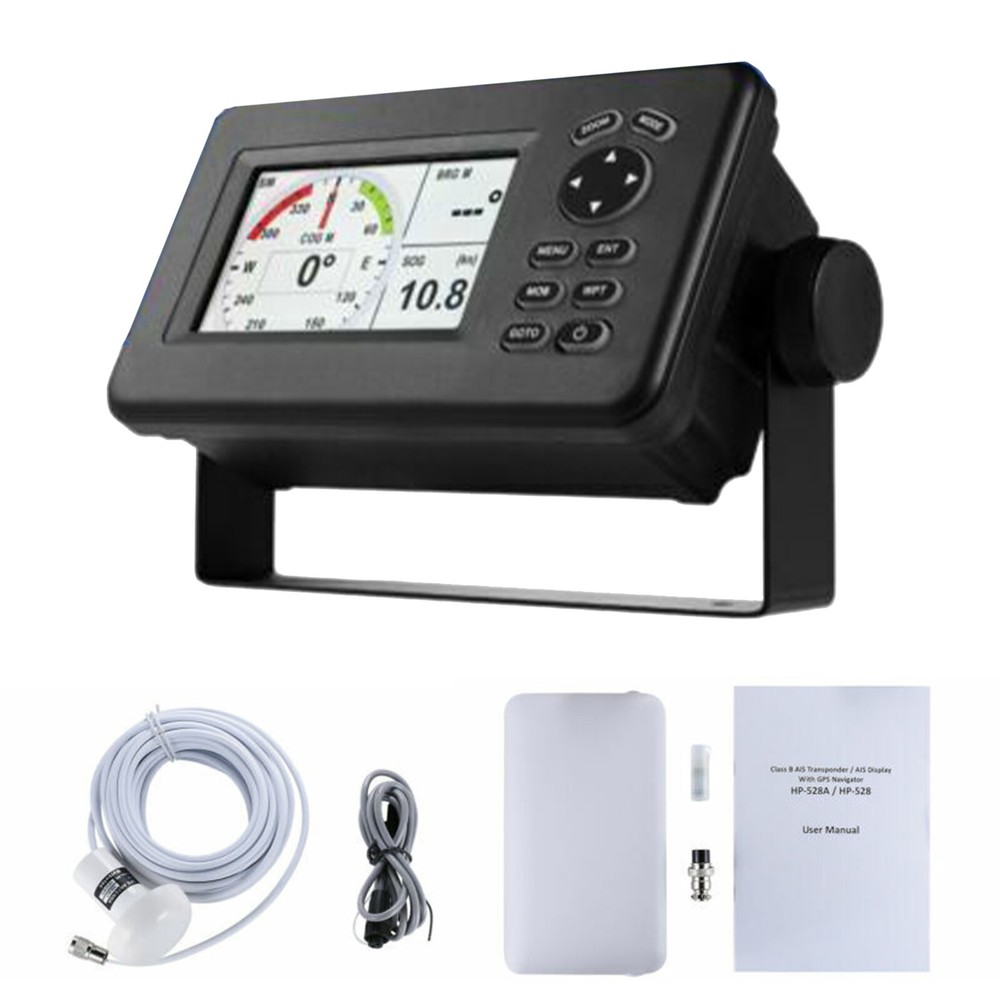 HP-528A Matsutec 4.3-Inch Color LCD Chart Plotter Class B AIS GPS Navigator.