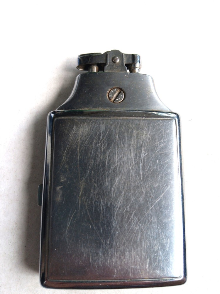 Vintage Ronson Mastercase Cigarette Lighter and Case Combination Silvertone