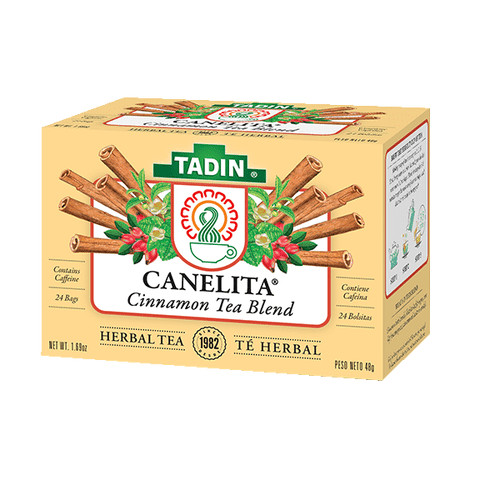 2 PACK CANELITA TADIN TEA (48 BAGS) CINNAMON