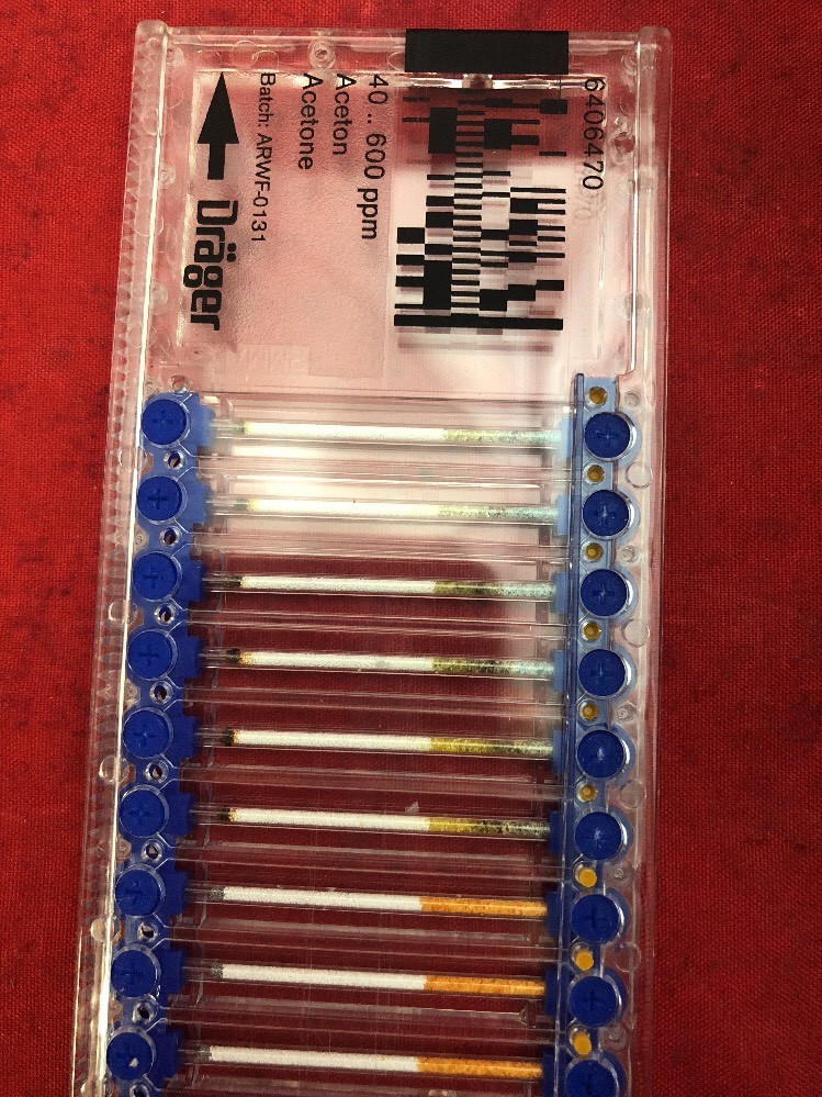 DRAGER CMS Permissible Gas Analyzer 6405060 w/2 Chips in Case See Desc.
