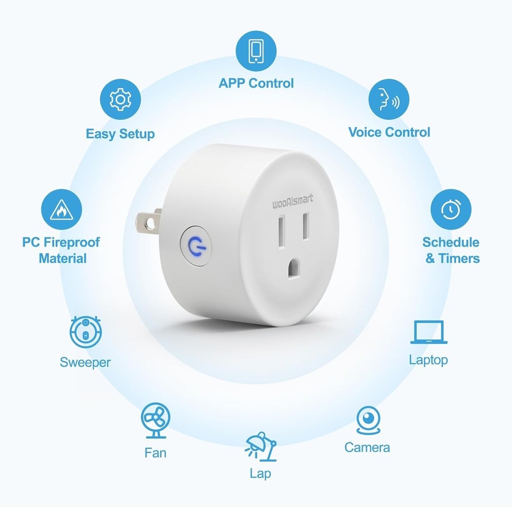 Smart WiFi Plug with Timer & Group Control - Works with Alexa & Google Assistant