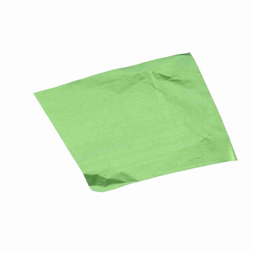 100Pcs Green Square Candy Making Foil Wrappers For Chocolate 3x3