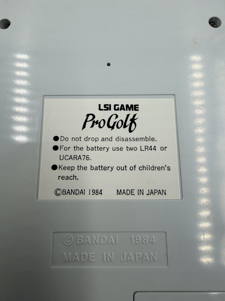 Vintage Bandai Pro Golf LSI Game Handheld 1984 Complete In Box Untested