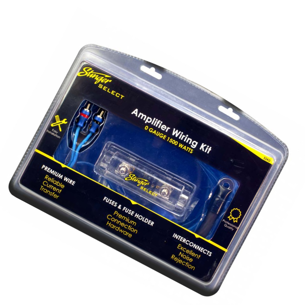 Stinger SSK0 0 Gauge Amplifier Wiring Kit – CCA Power Cable Complete Install ...