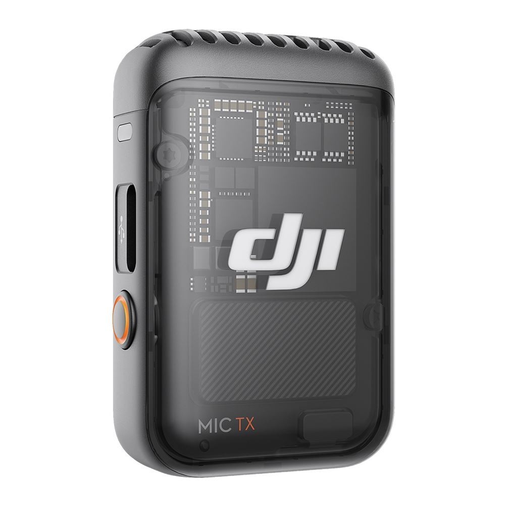 DJI Mic 2 Transmitter (Shadow Black), Wireless Microphone with Intelligent Noise