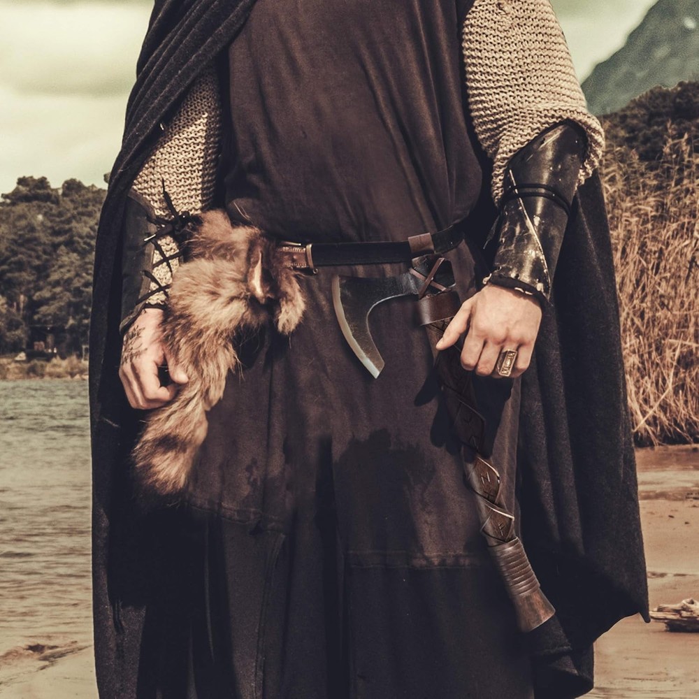 Handmade Genuine Leather Axe Holster with Belt Loop