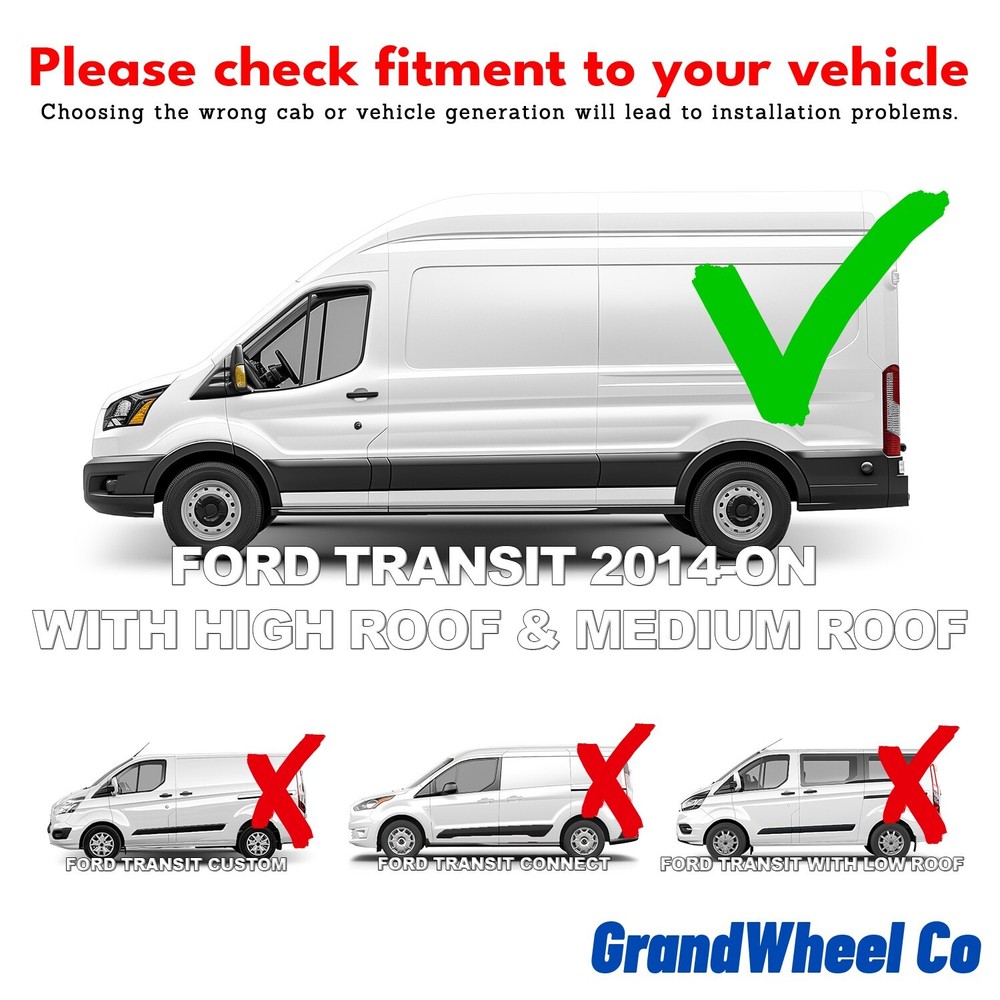Rain Guards Vent Visors Shade for 2014-2025 Ford Transit