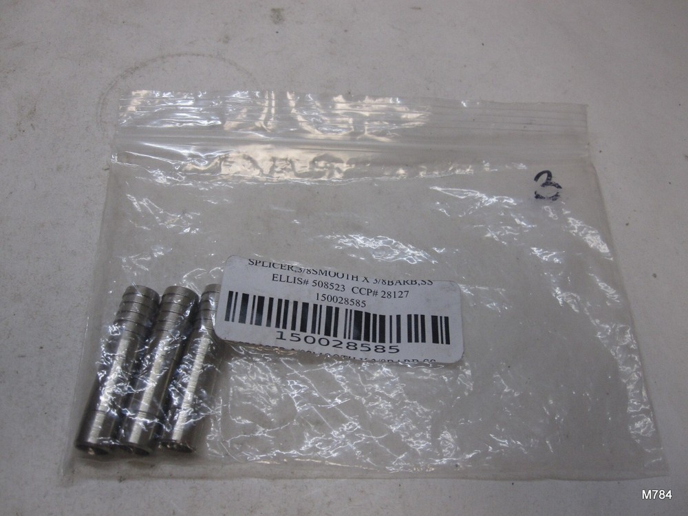 1 Pack of 3 Splicer 28127 150028585 FITTING 3/8 SMOOTH X 3/8 BARB
