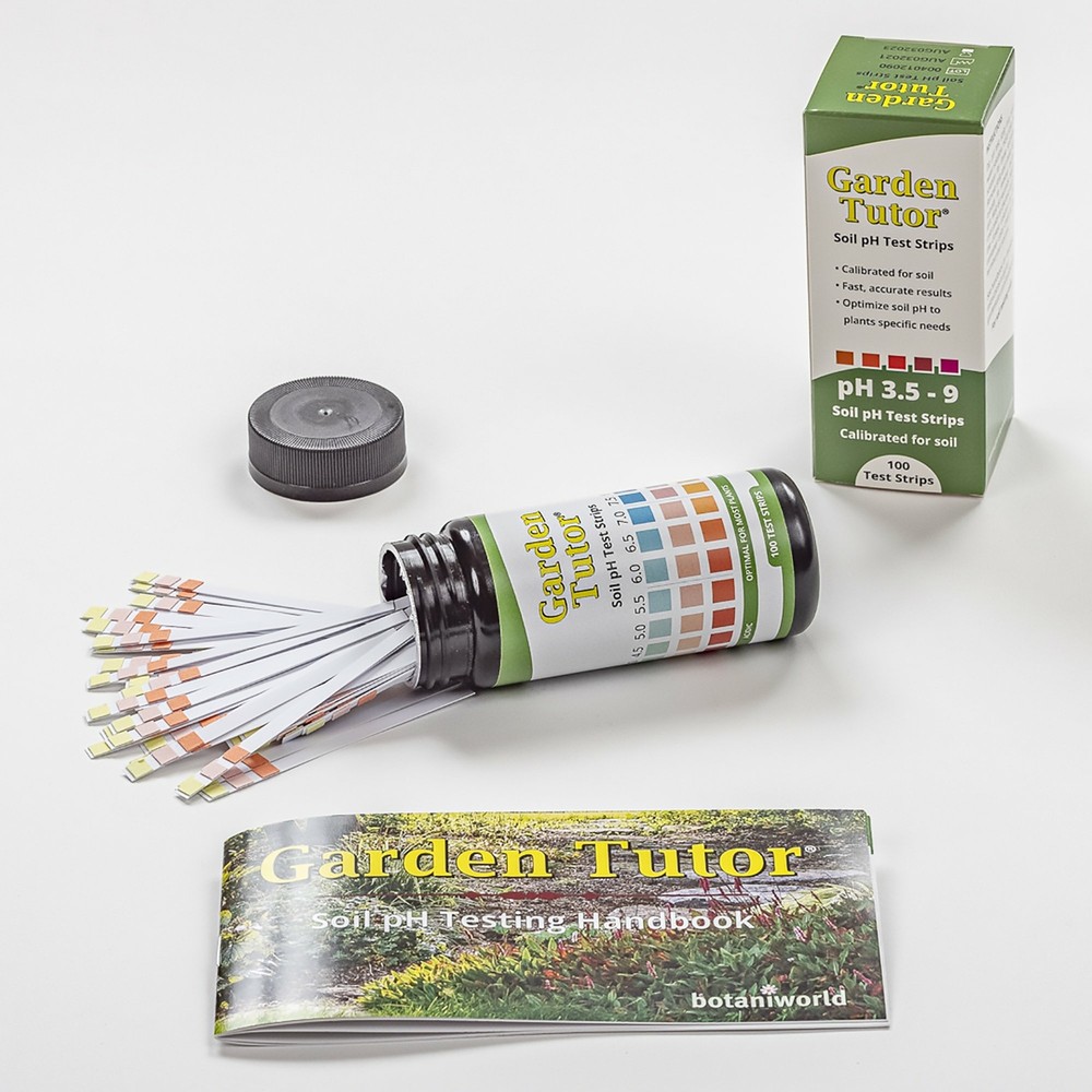 Garden Tutor Soil pH Test Strips Kit (100 tests)