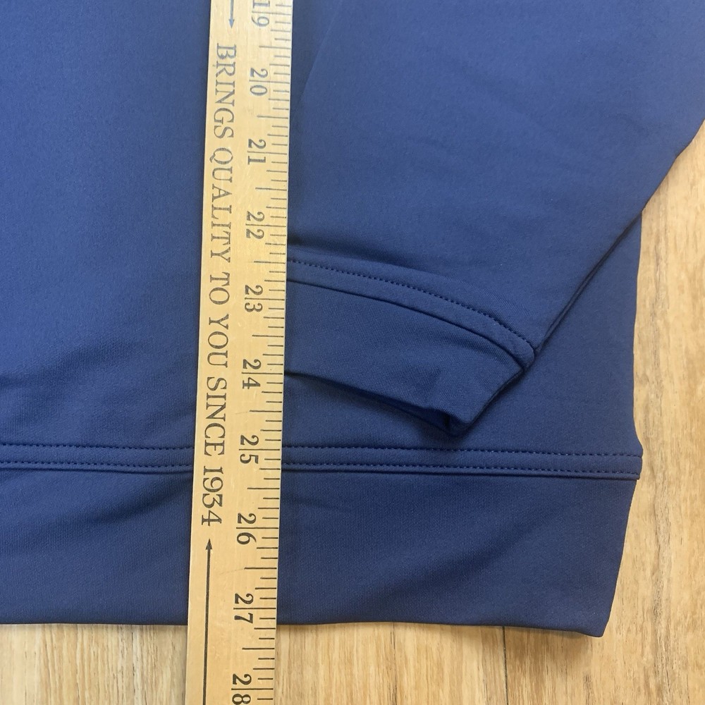 Peter Millar Pullover Men L Navy Perth Performance 1/4 Zip Sweater NWT *LOGO