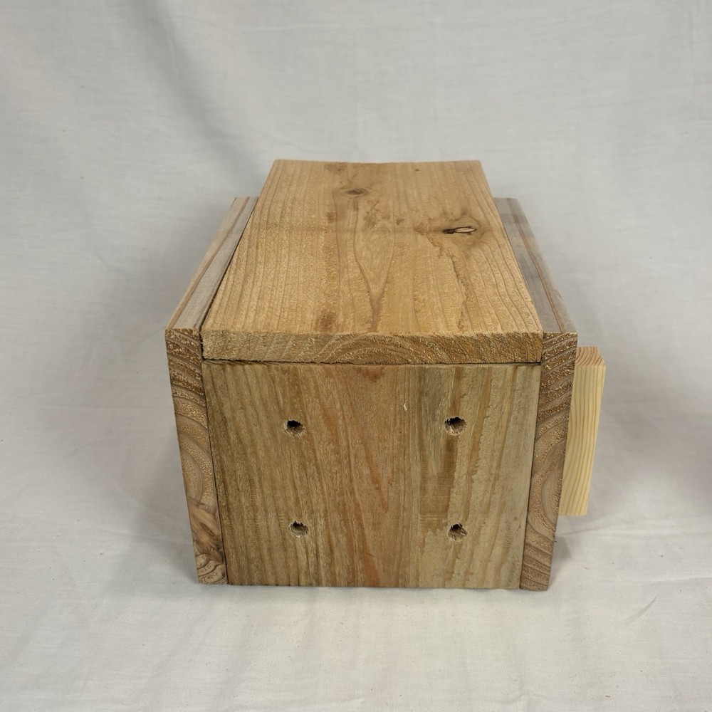 Cedar Backyard Squirrel House Nesting Box W Food & Bedding - Fully Installed Box